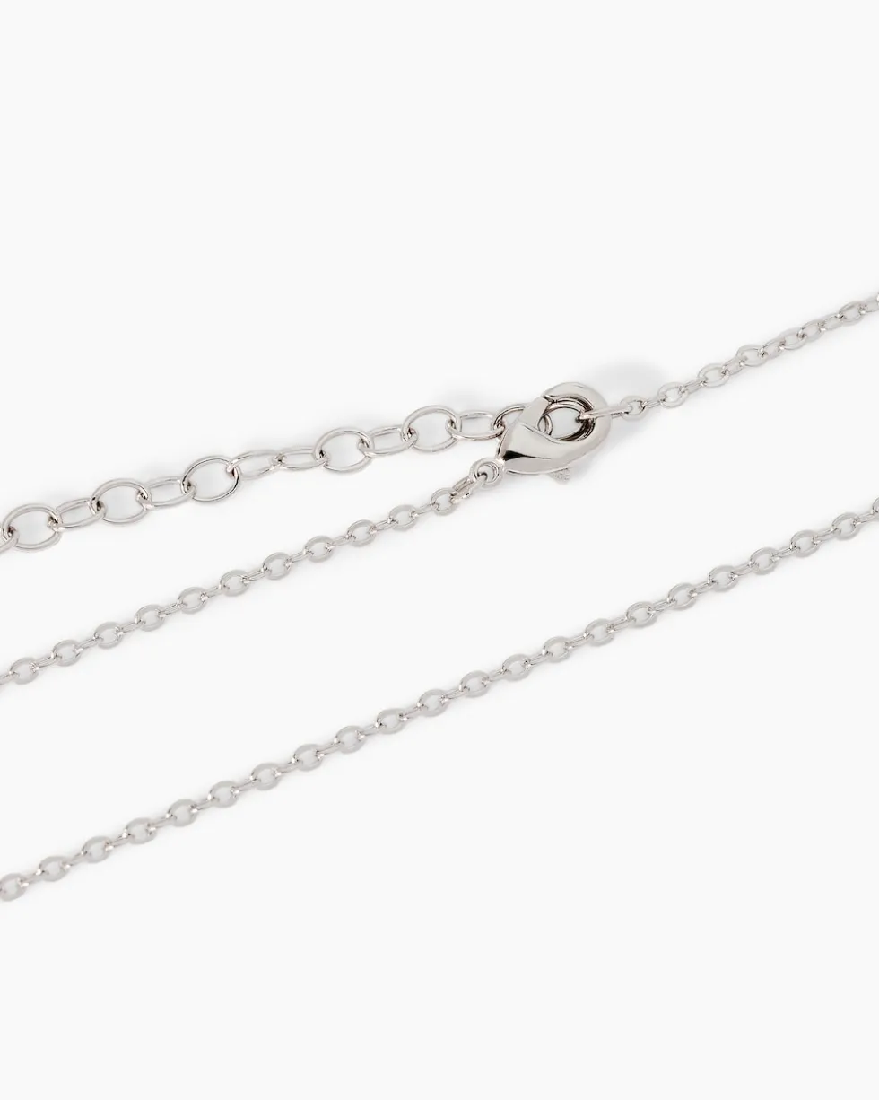 Anhänger + Kette mit Zirkonia