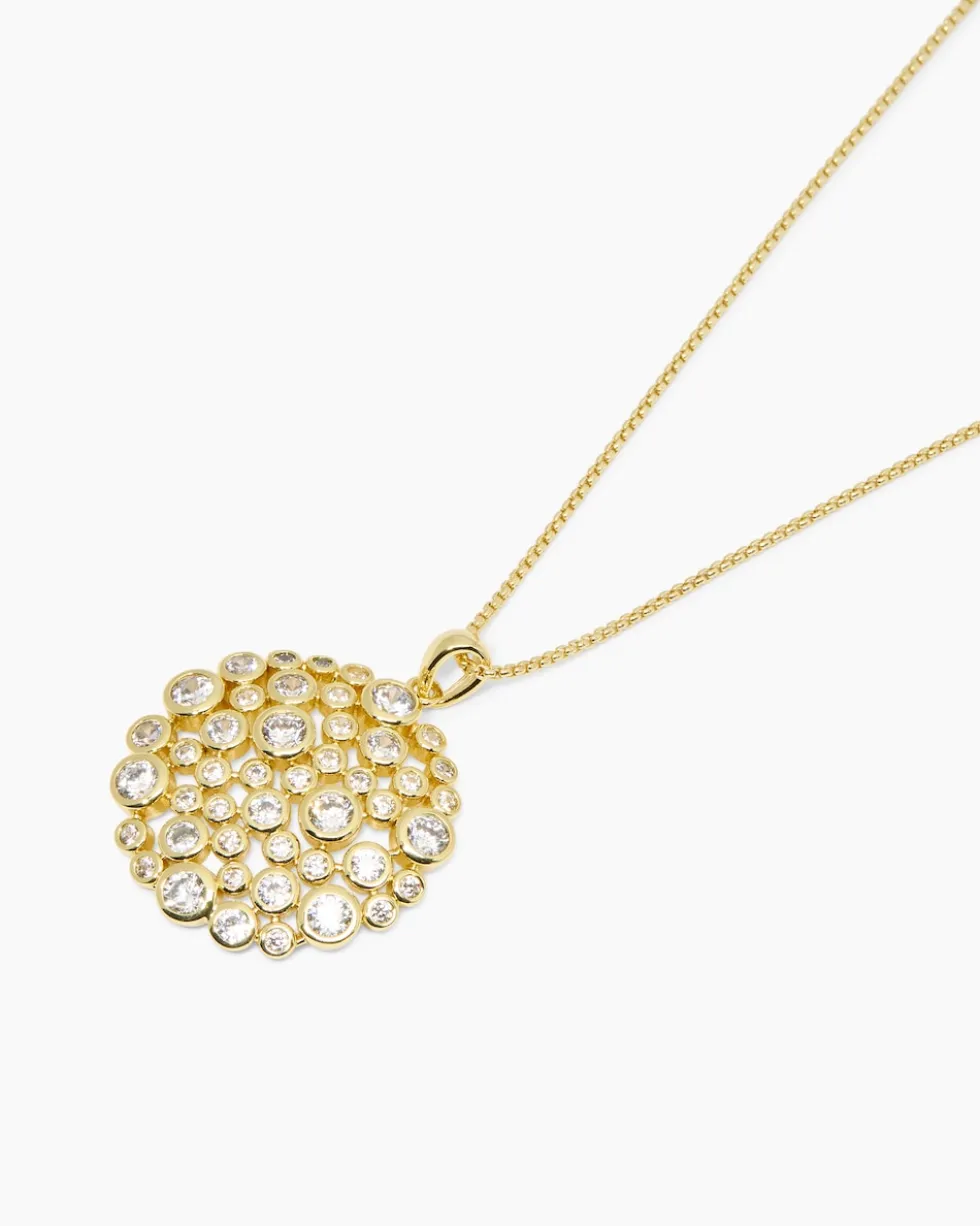 Anhänger + Kette mit Zirkonia