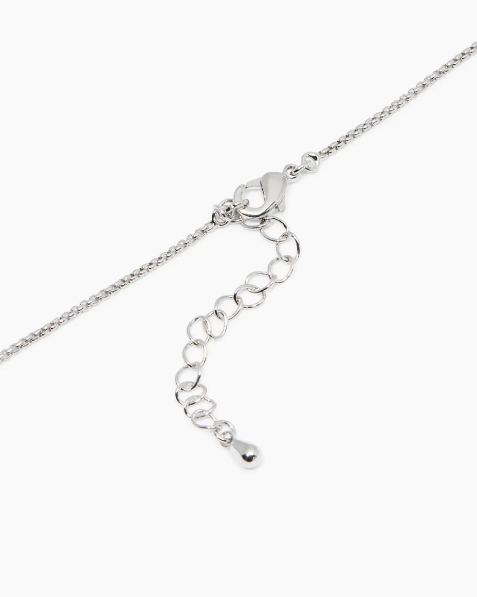Anhänger + Kette mit Zirkonia