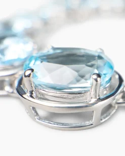 Armband mit Amethyst oder Sky Blue Topas