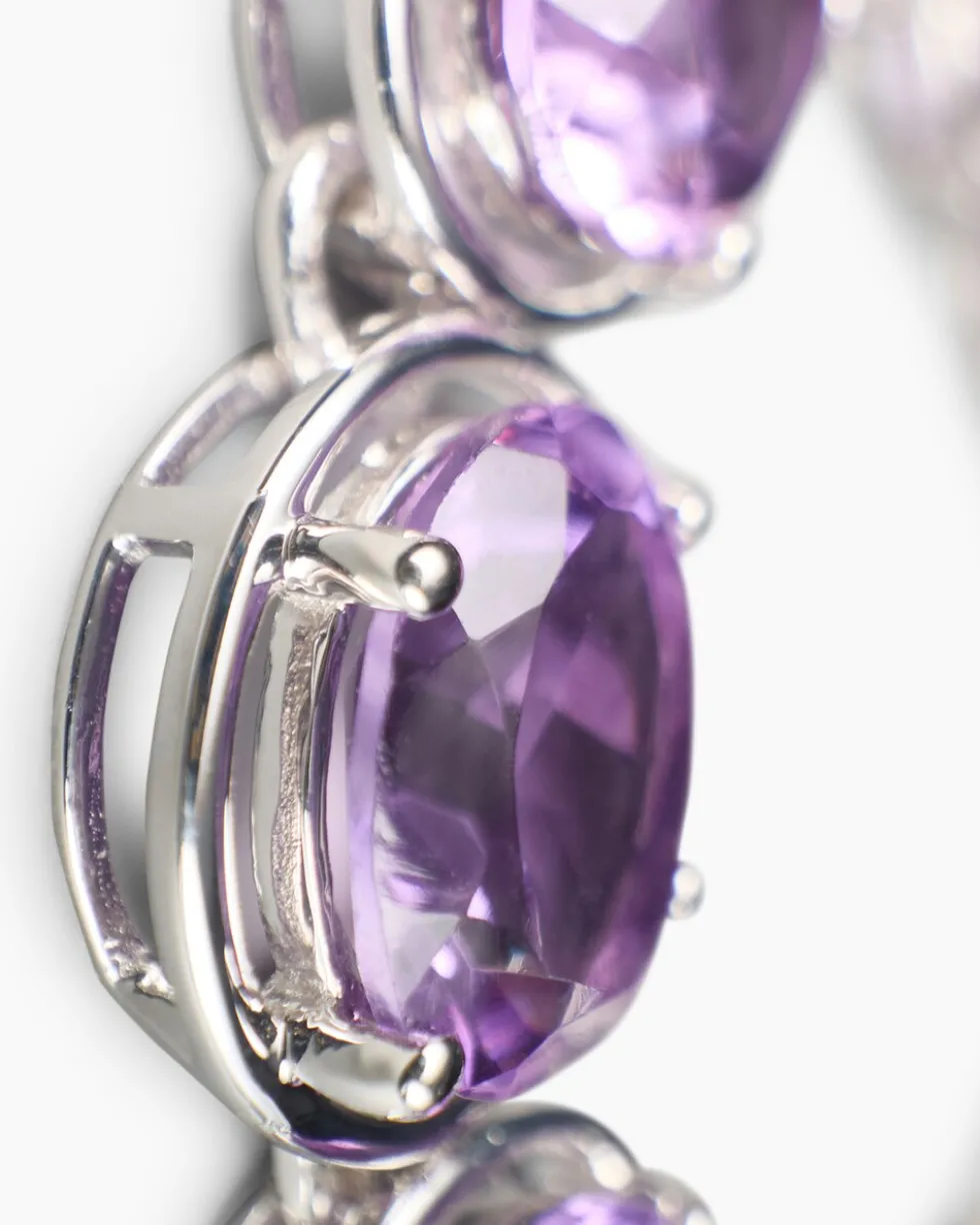 Armband mit Amethyst oder Sky Blue Topas