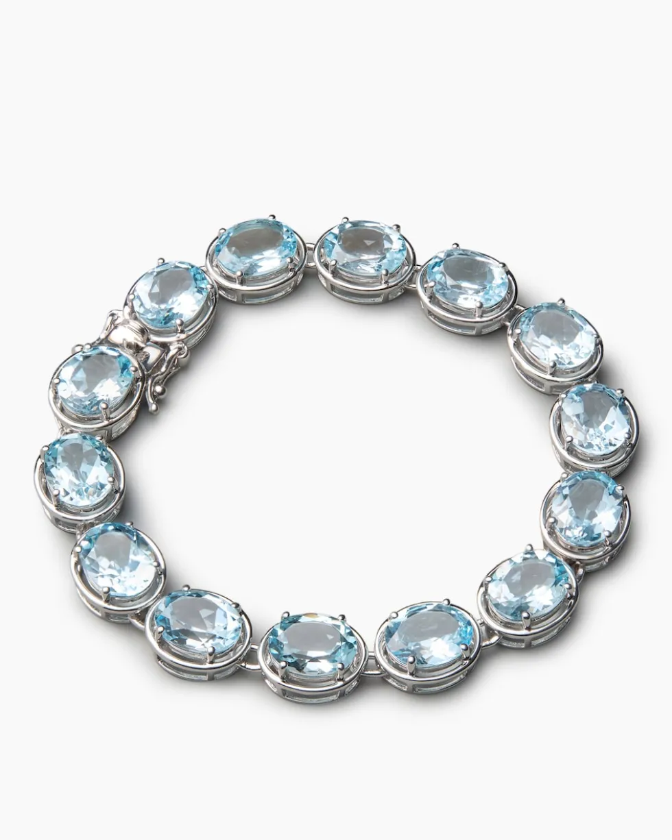 Armband mit Amethyst oder Sky Blue Topas