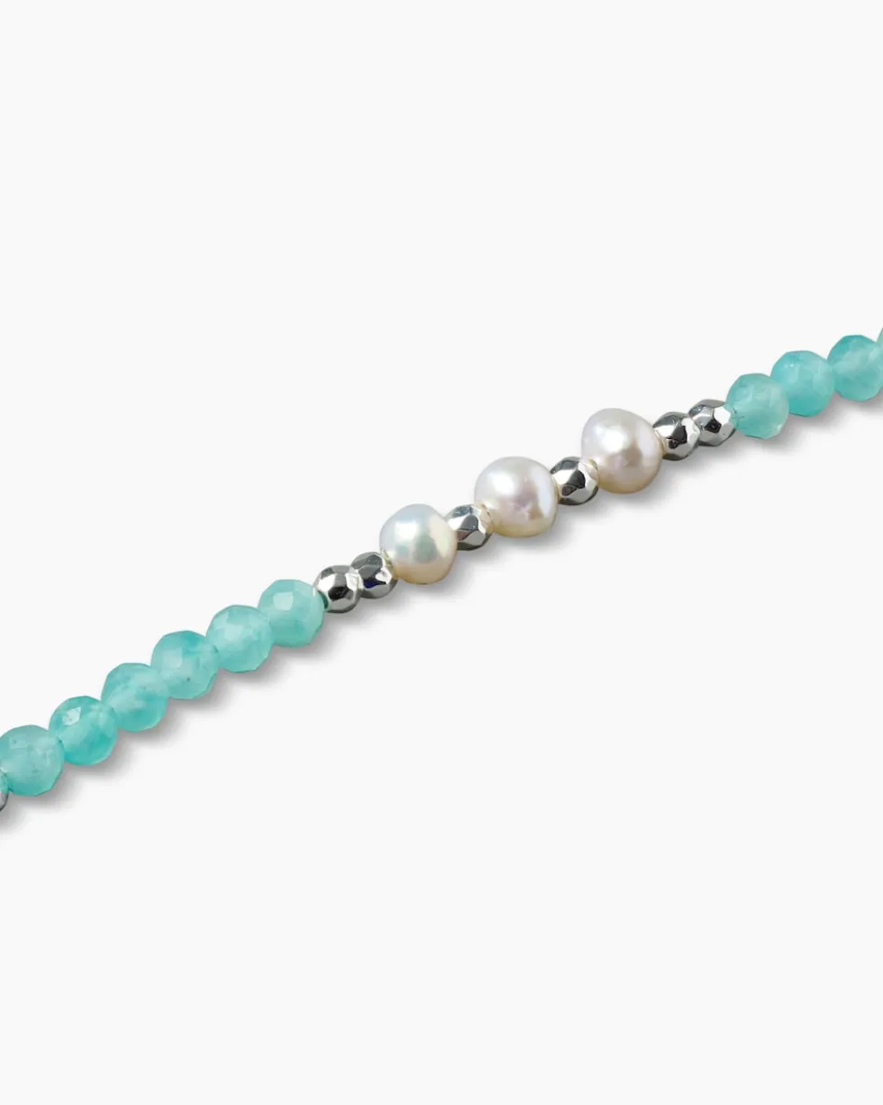 Armband mit Edelsteinen & SWZ-Perlen