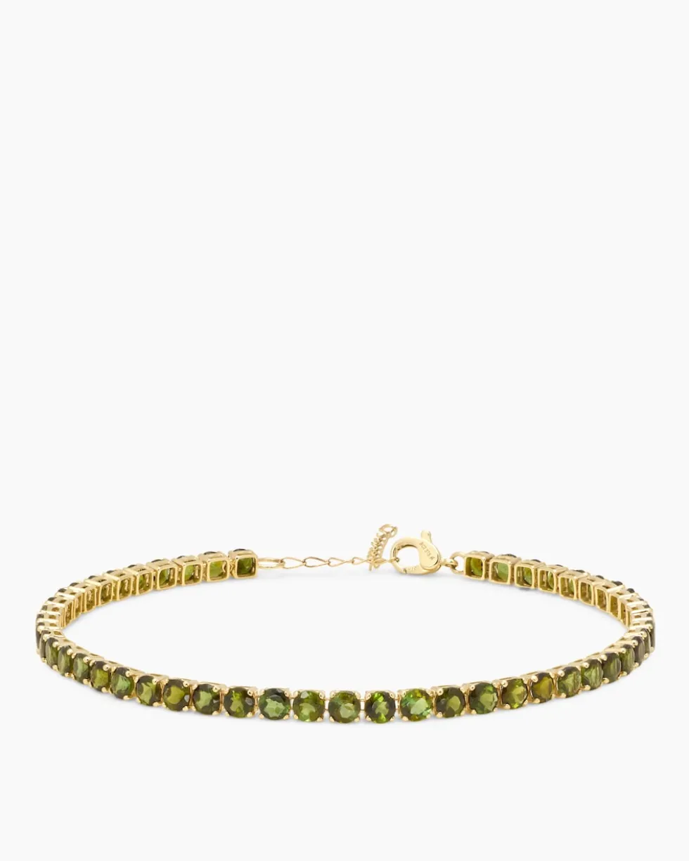 Armband mit grünem Turmalin