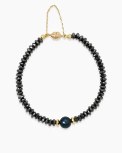 Armband mit Hämatit & Süßwasserzuchtperle