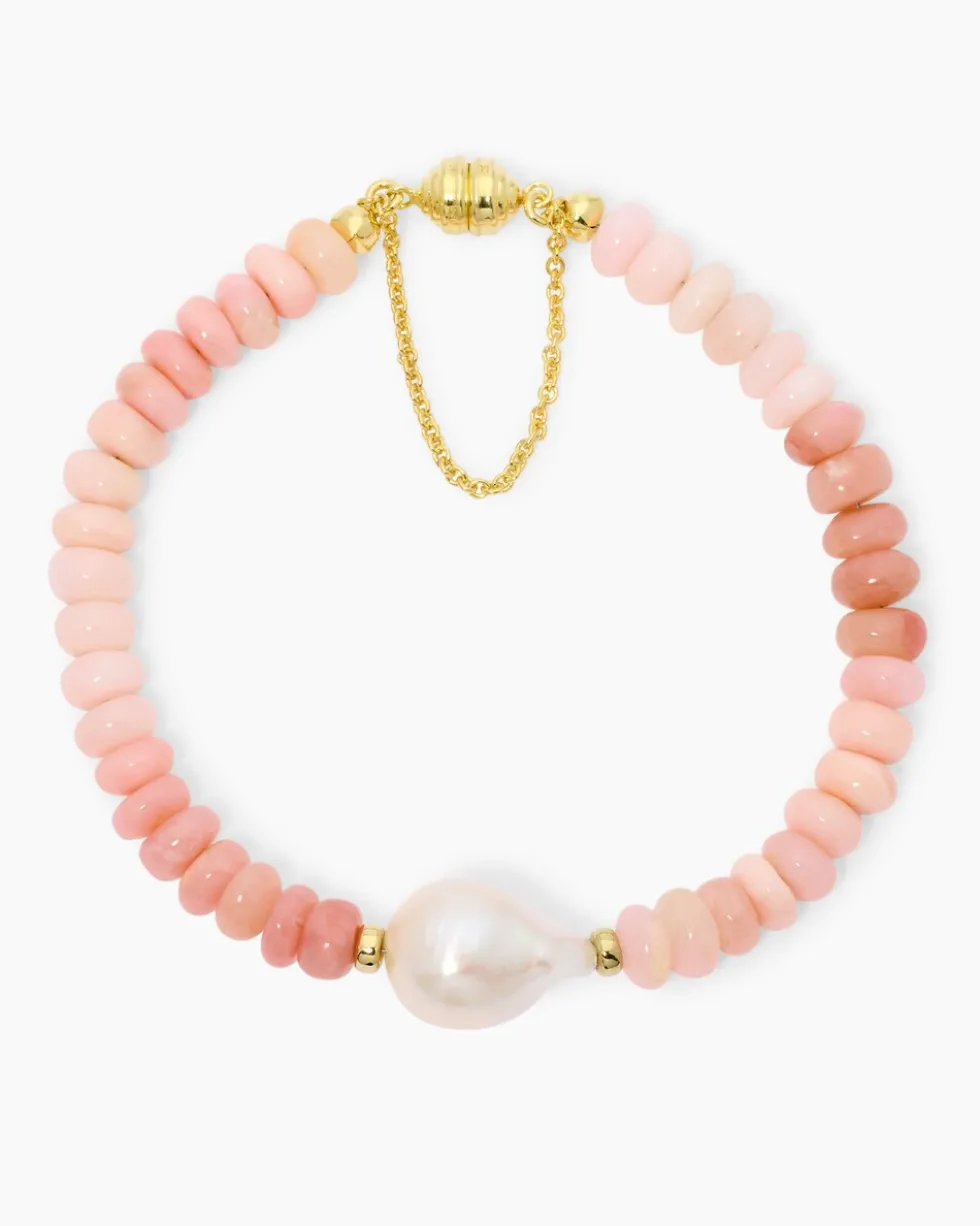 Armband mit Pink Opal und Süßwasserperle