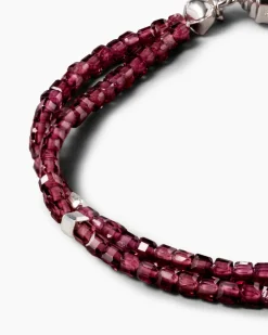 Armband mit Rhodolith & Hämatit