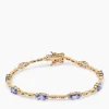 Armband mit Tansanit AAA und Zirkon