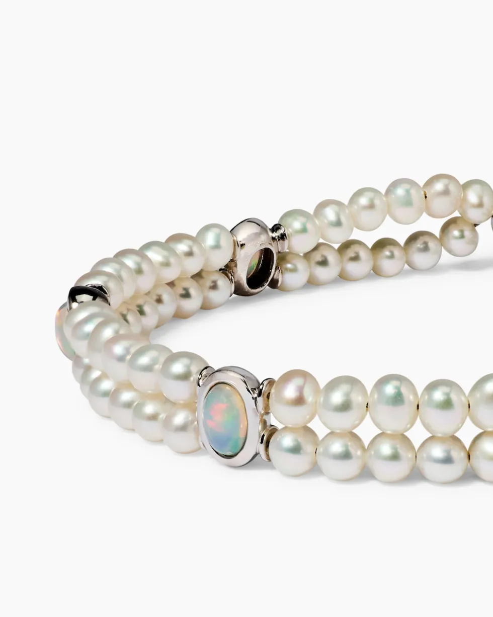 Armband SWZ-Perlen & Kristallopal