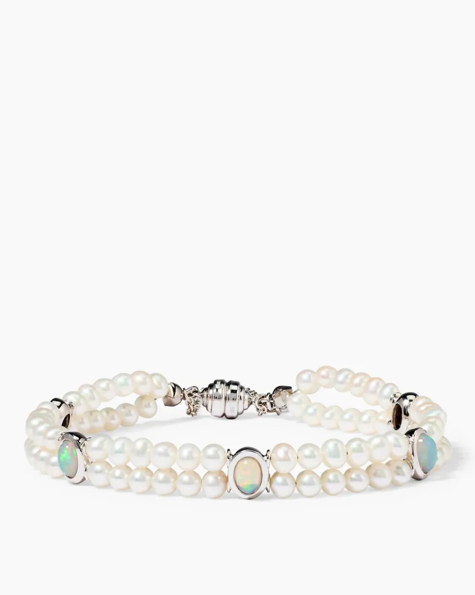 Armband SWZ-Perlen & Kristallopal