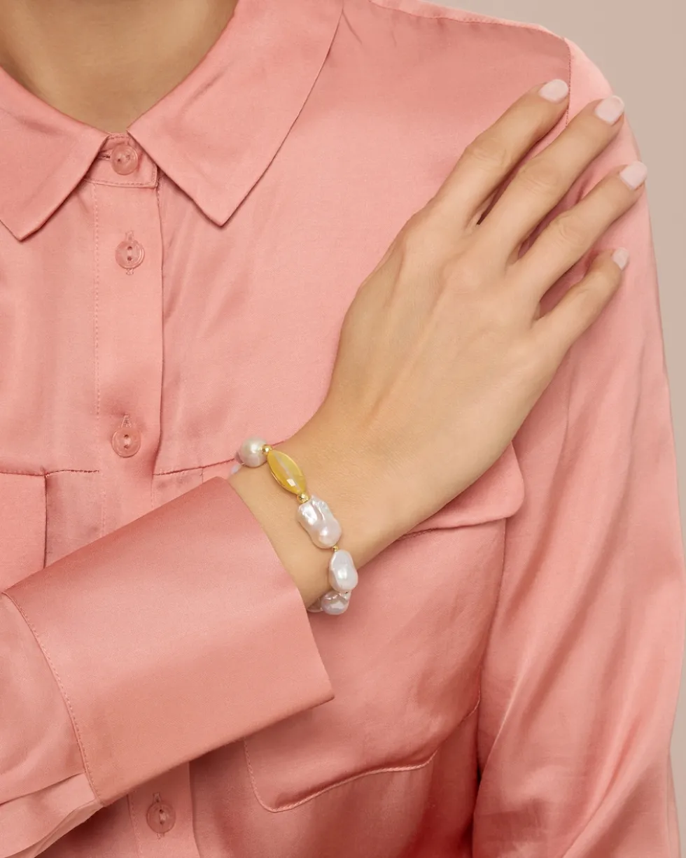 Armband SWZ-Perle 12x9-14x10 mm