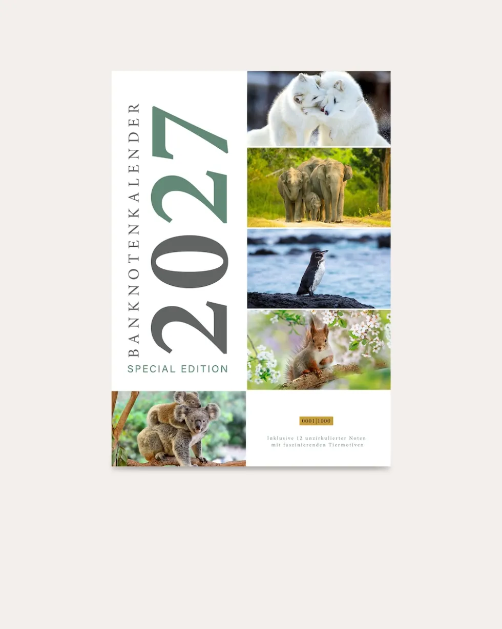 Banknotenkalender Tiere 2027