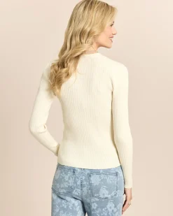 Basic Pullover mit Knopfleiste