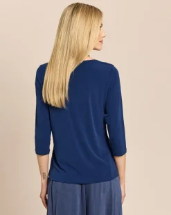 Basic Shirt mit U-Boot-Ausschnitt