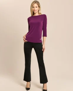 Basic Shirt mit U-Boot-Ausschnitt