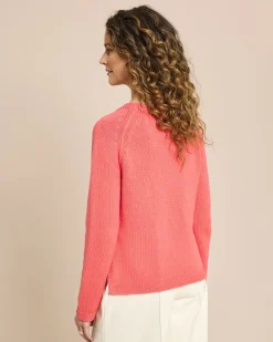 Baumwollpullover mit Raglanarm