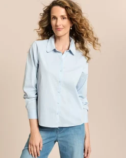 Baumwollstretch Bluse