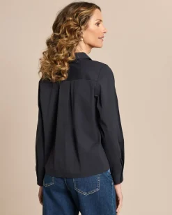 Baumwollstretch Bluse