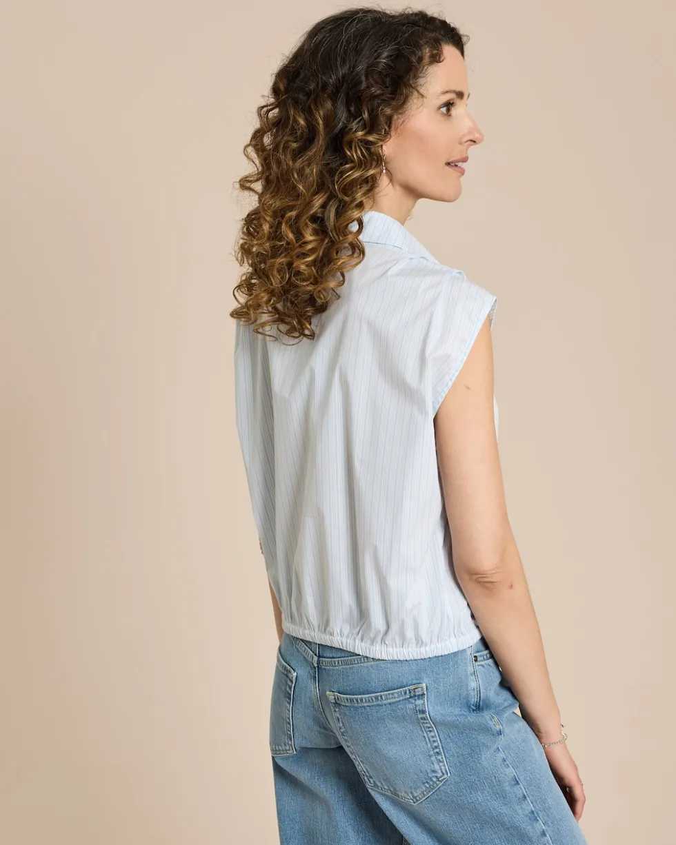 Baumwollstretch Blusenshirt