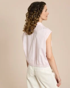 Baumwollstretch Blusenshirt