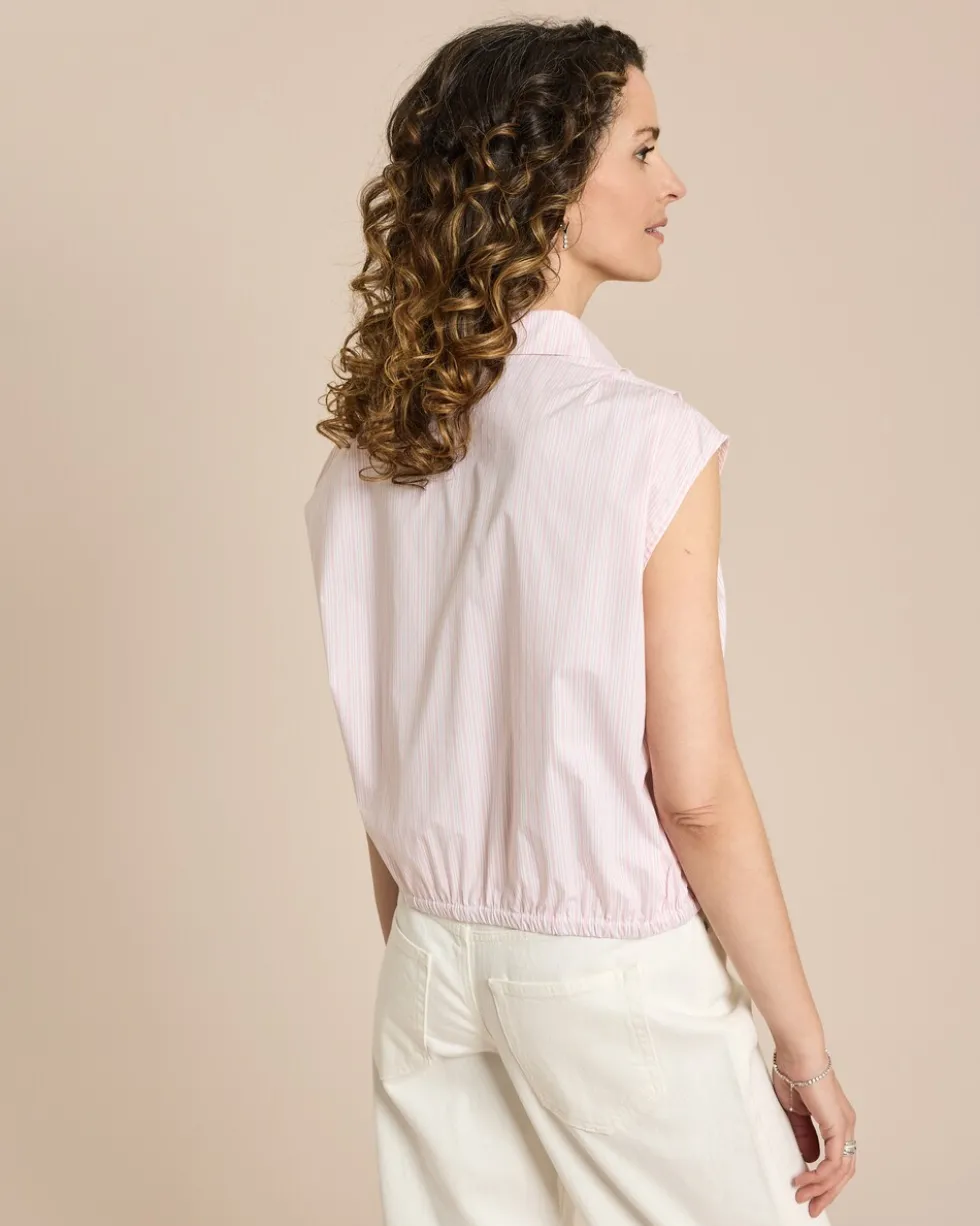 Baumwollstretch Blusenshirt