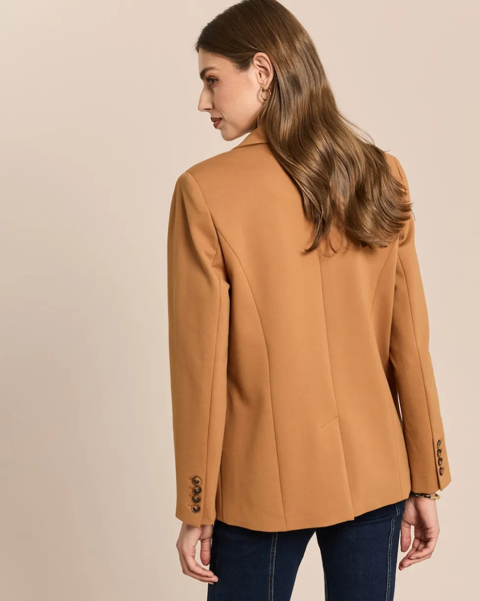 Blazer aus Stretch-Ponte di Roma