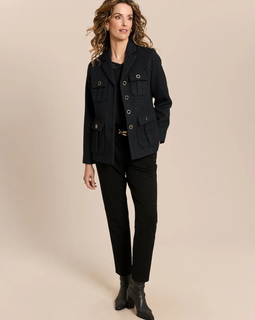 Blazer in Bouclé-Optik
