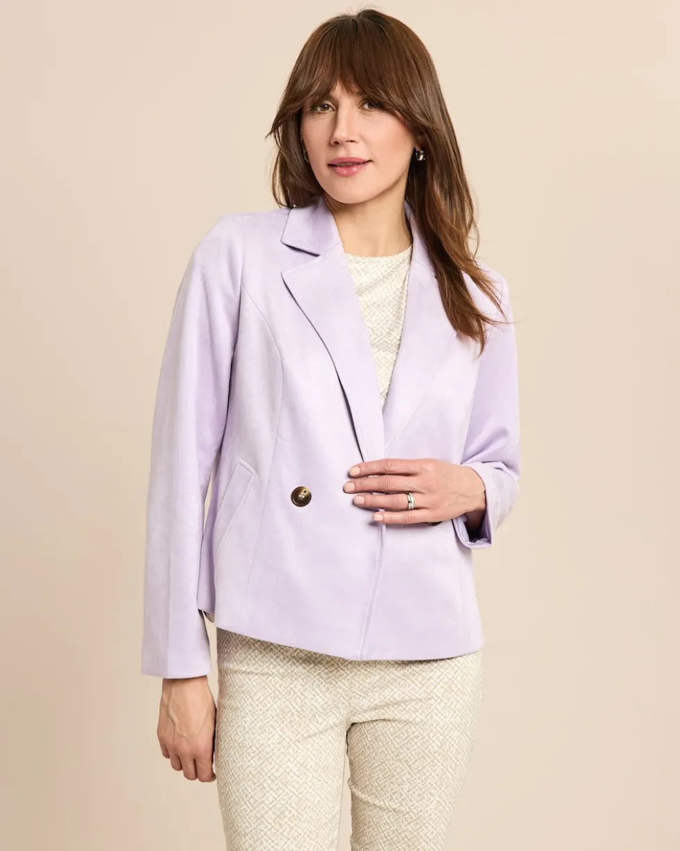 Blazer in Velours Optik