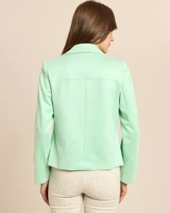 Blazer in Velours Optik