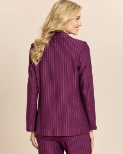 Blazer mit Nadelstreifen