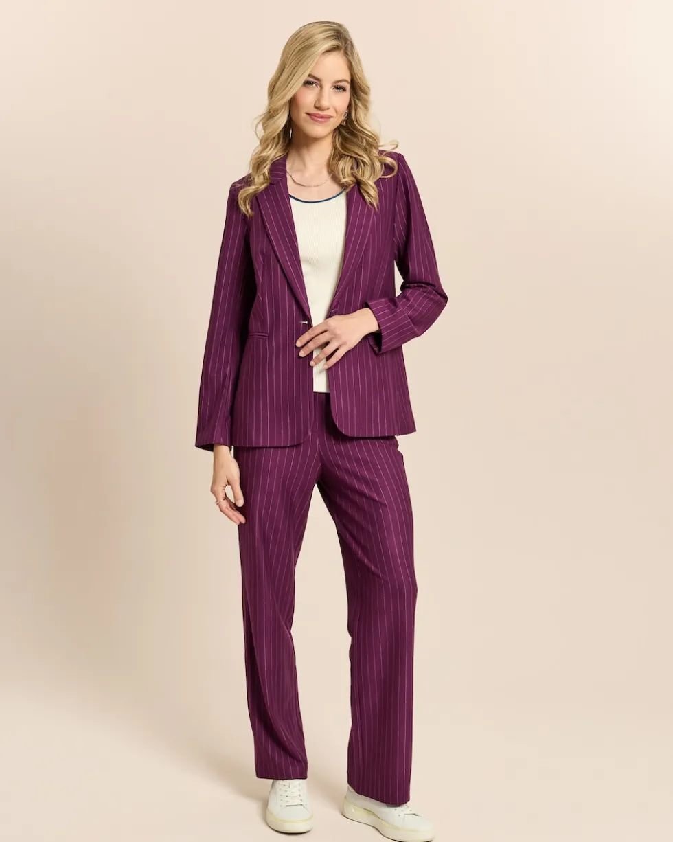 Blazer mit Nadelstreifen