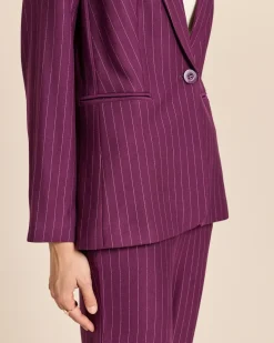 Blazer mit Nadelstreifen