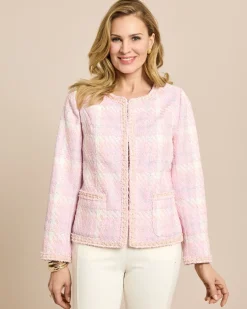 Blazer mit Perlendeko