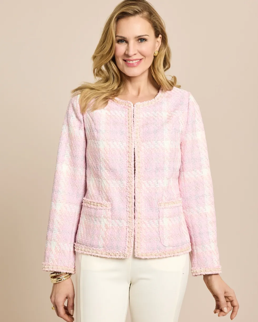 Blazer mit Perlendeko