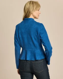 Blazer Velourslederimitat