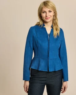 Blazer Velourslederimitat