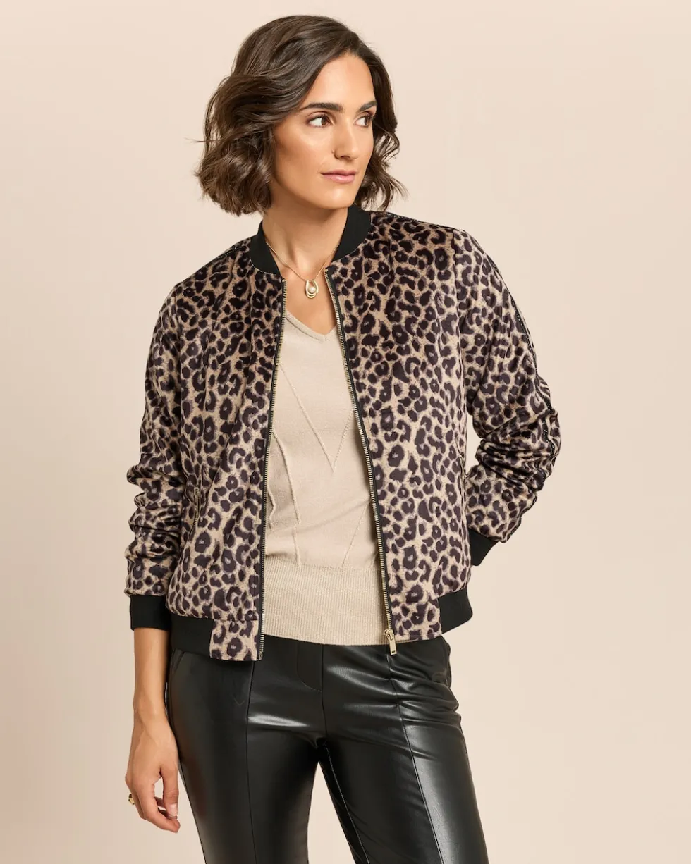 Blouson aus Nicki-Samt