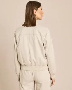 Blouson in Fischgrätoptik