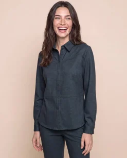 Bluse aus bedruckter Ponte