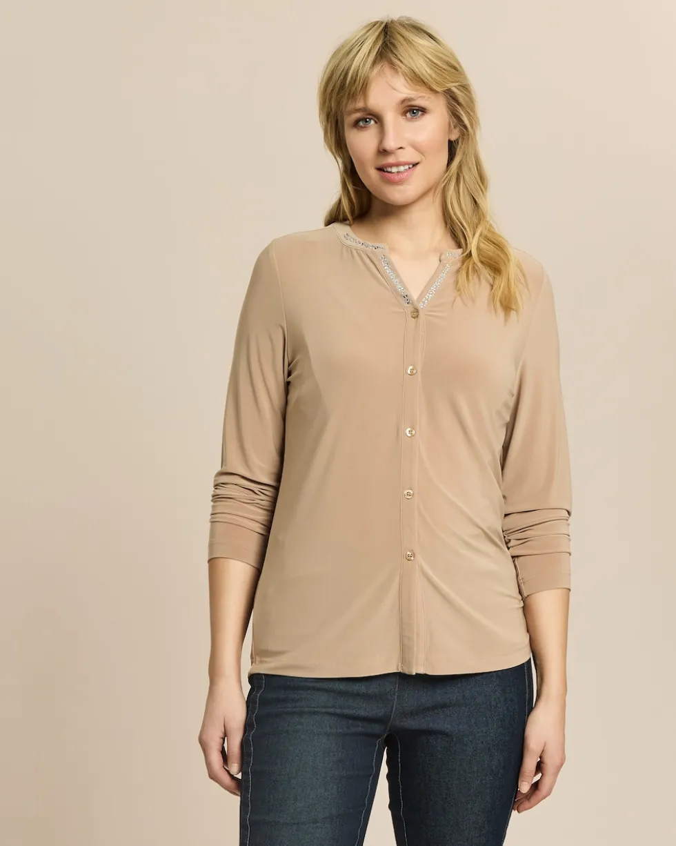 Bluse aus Jersey