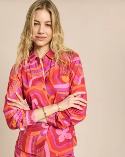 Bluse aus Jersey mit Exklusivdruck