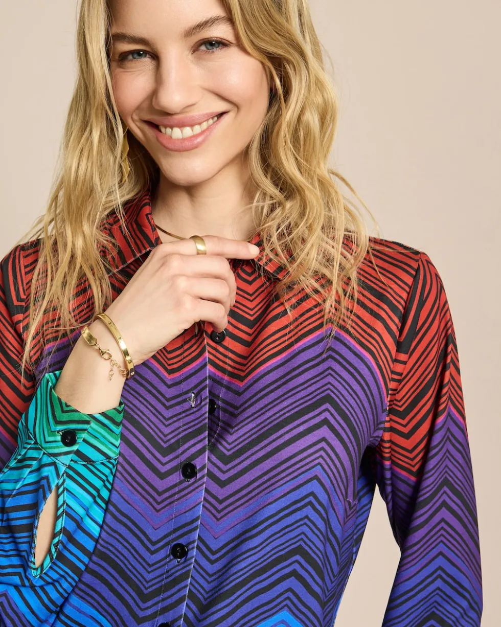 Bluse aus Jersey mit Exklusivdruck