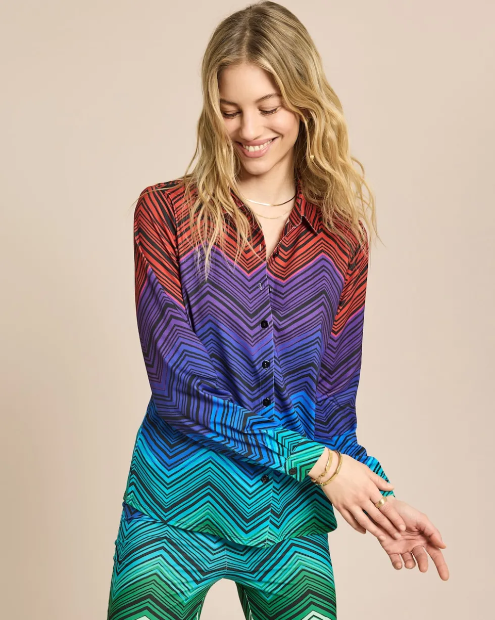 Bluse aus Jersey mit Exklusivdruck