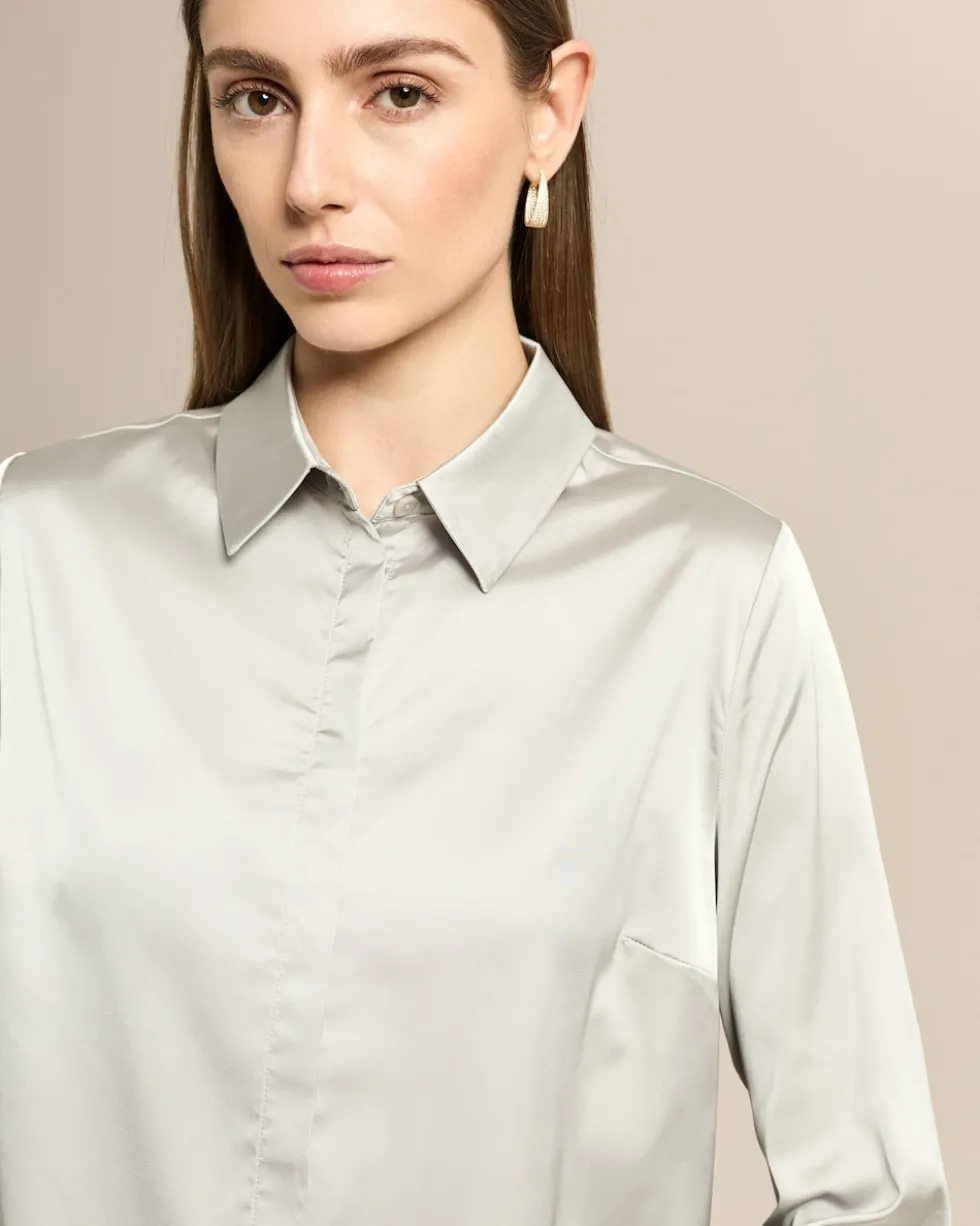 Bluse aus Satin