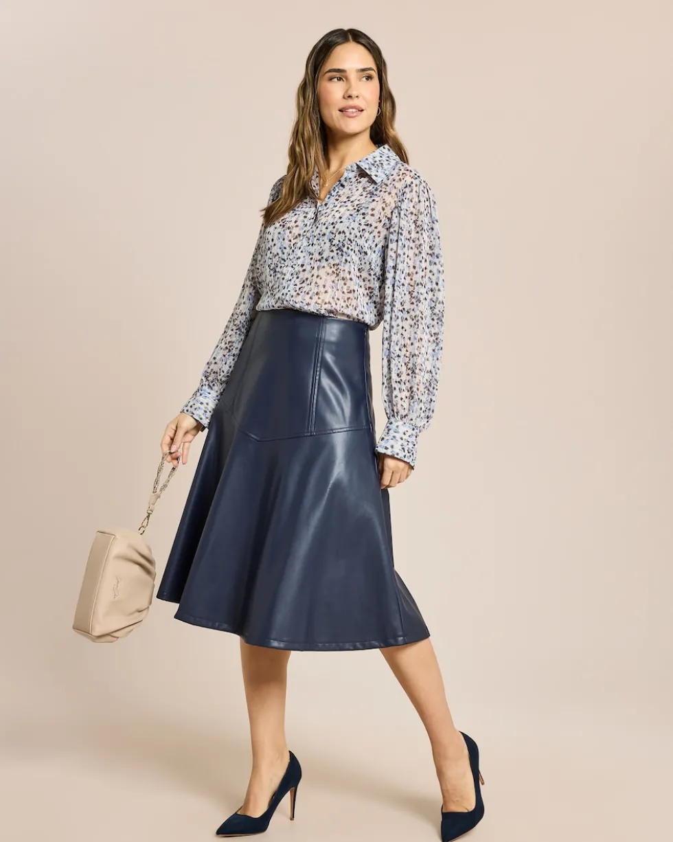 Bluse mit Allover-Muster