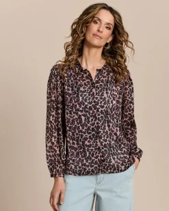 Bluse mit Allover-Print