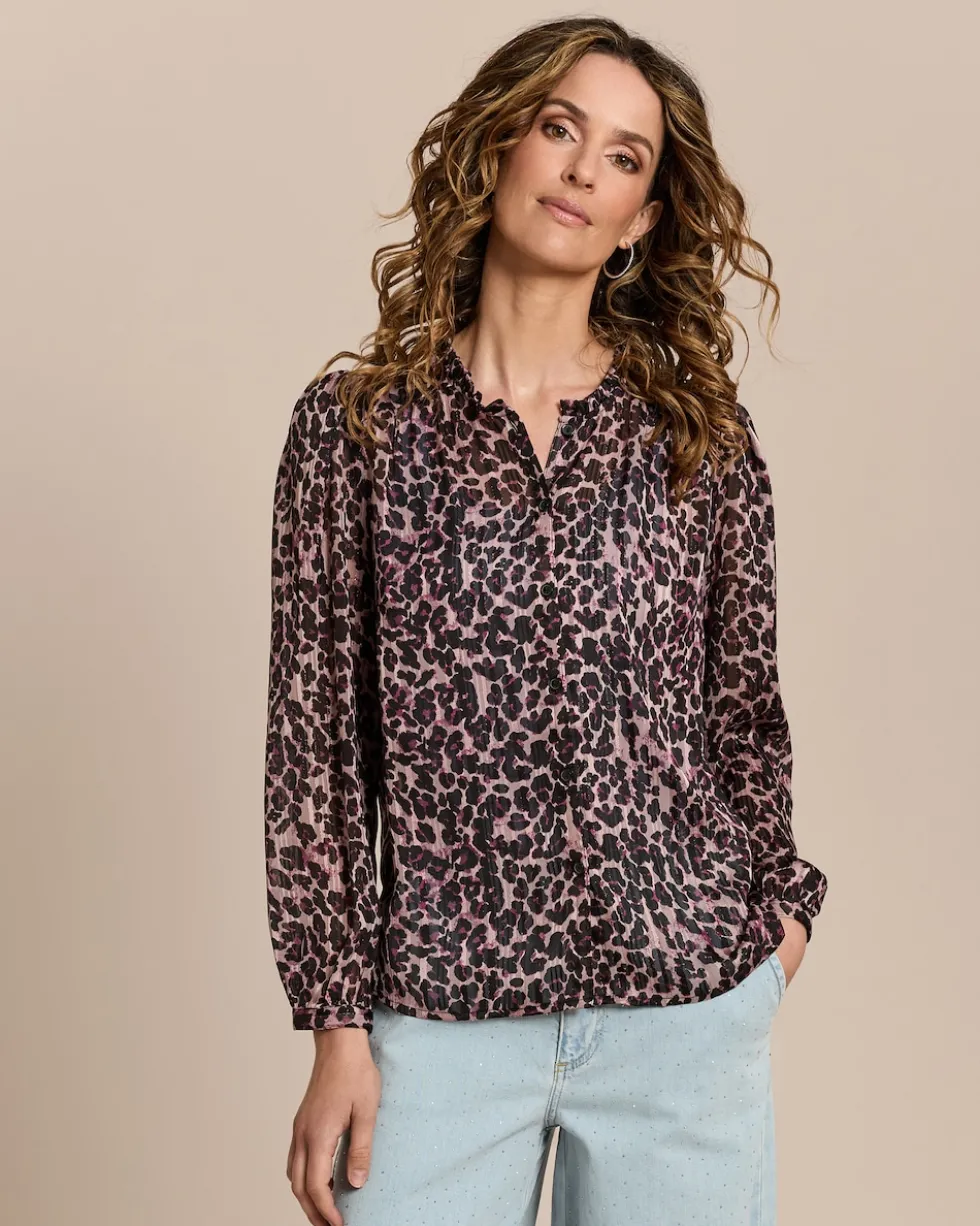 Bluse mit Allover-Print