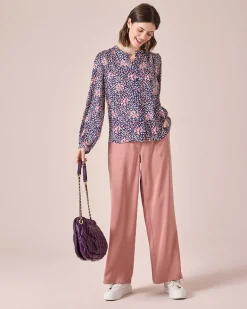 Bluse mit Allover-Print