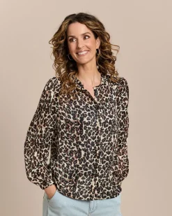 Bluse mit Allover-Print