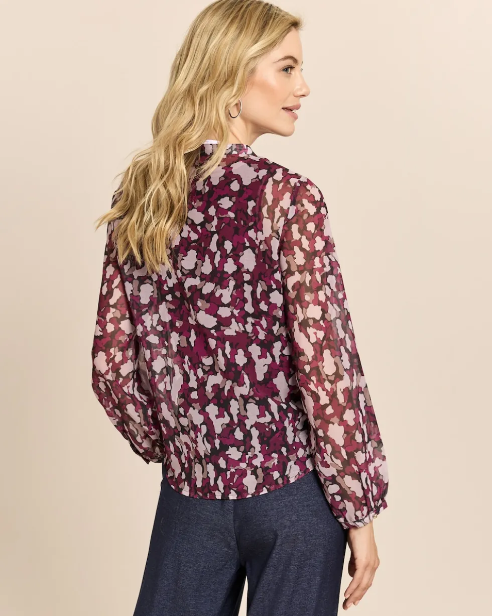 Bluse mit Allover-Print
